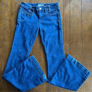 Free People Flare Leg Low Rise Jeans Size 27 EUC
